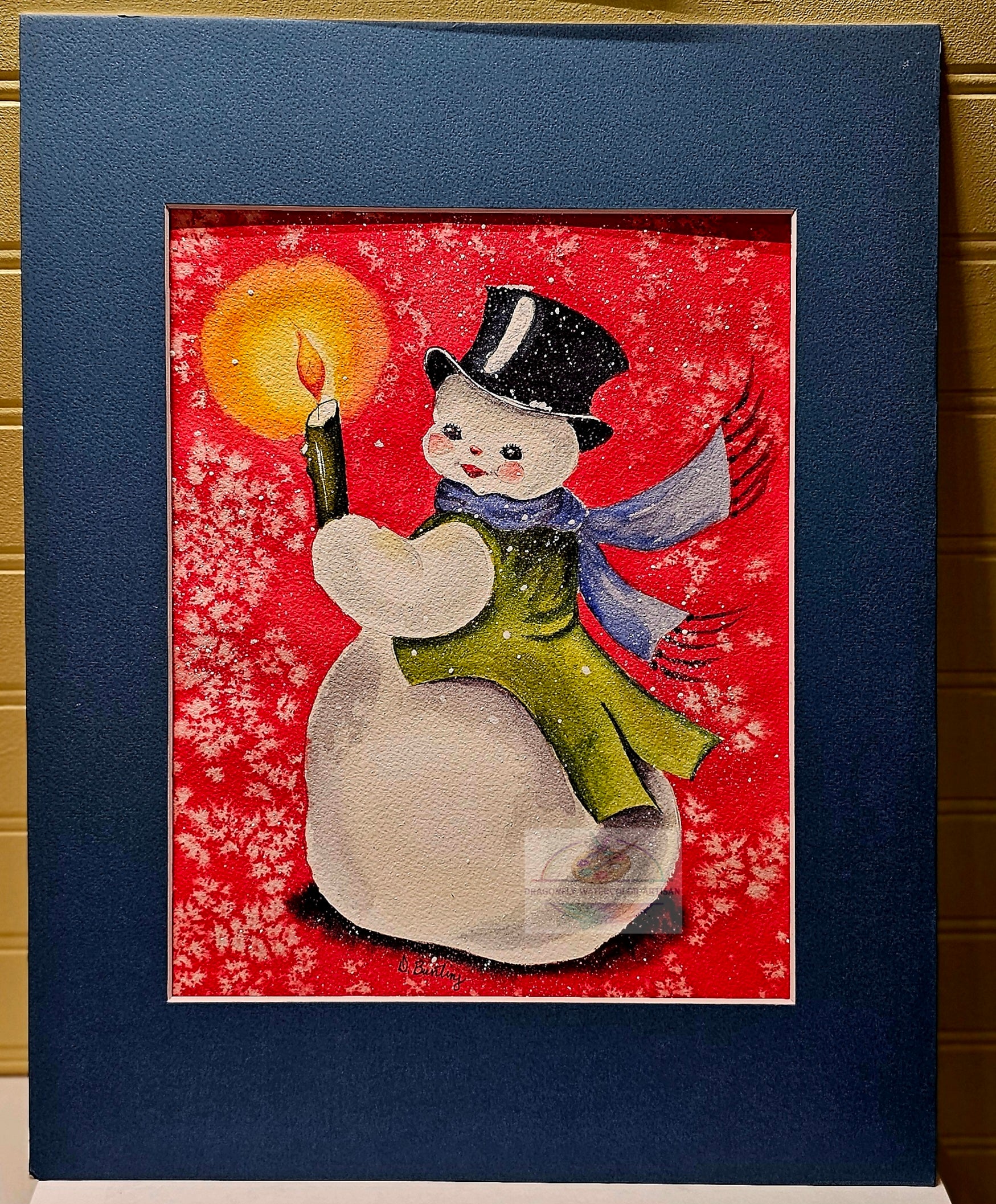 Candlight Snowman